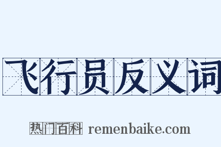 飞行员反义词是什么意思的图片